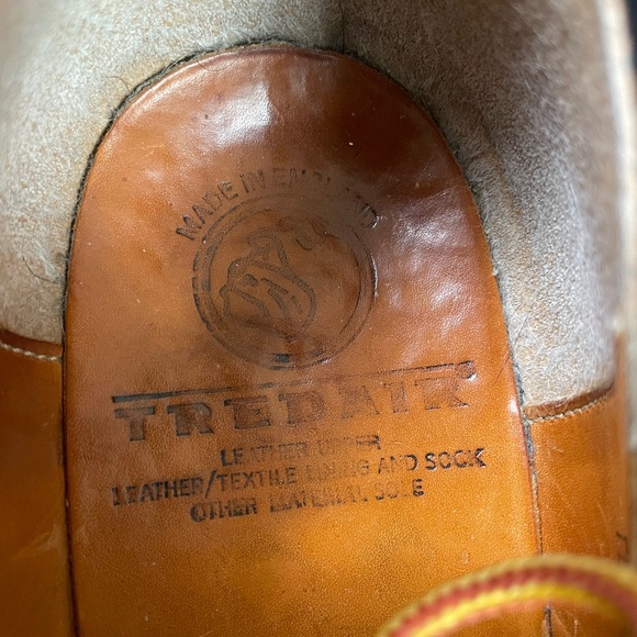 Tred Air Leather Flames Low Shoes Men’s Sz 8 Lace Up Black TredAir England - Picture 9 of 16